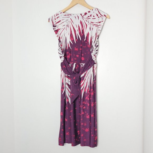 Lori Michaels Collection Women's Multicolor Splash Sleeveless Sheath Midi Dress - Picture 3 of 12